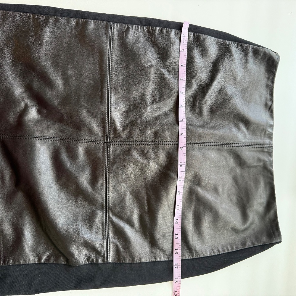 *Talbots Womens Petite True Lambskin Leather Front Panel Pencil Skirt 6P - Picture 4 of 14